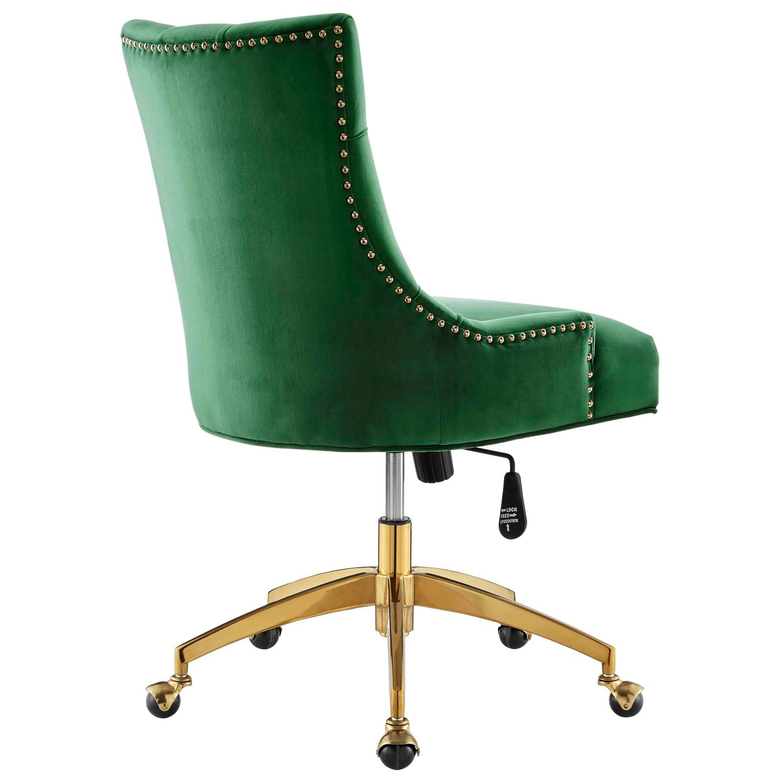 Regent Tufted Performance Velvet Office Chair By HouseBean