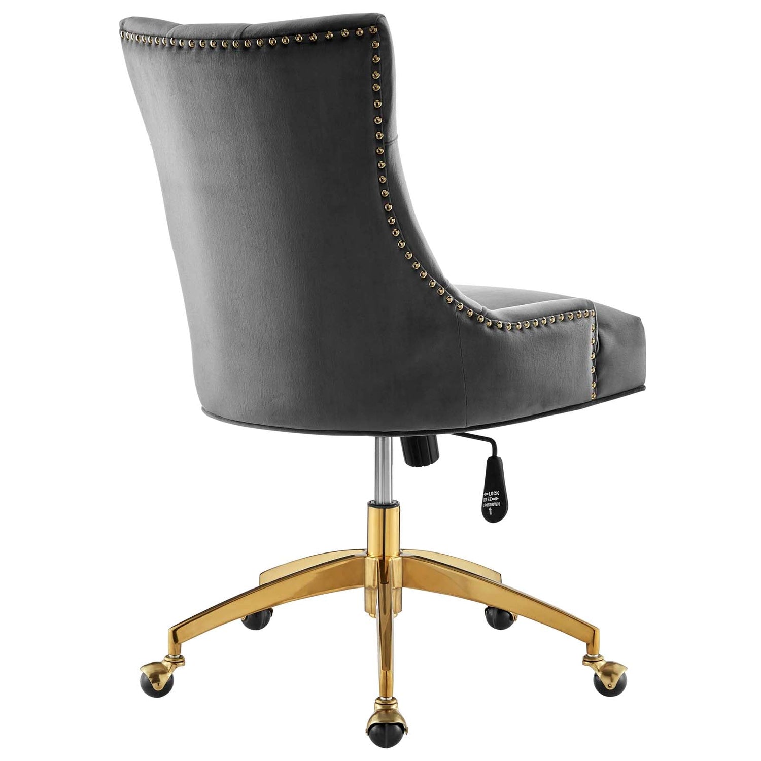 Regent Tufted Performance Velvet Office Chair By HouseBean