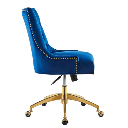 Regent Tufted Performance Velvet Office Chair By HouseBean