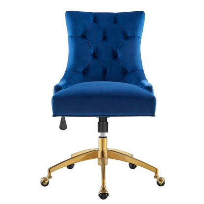 Regent Tufted Performance Velvet Office Chair By HouseBean