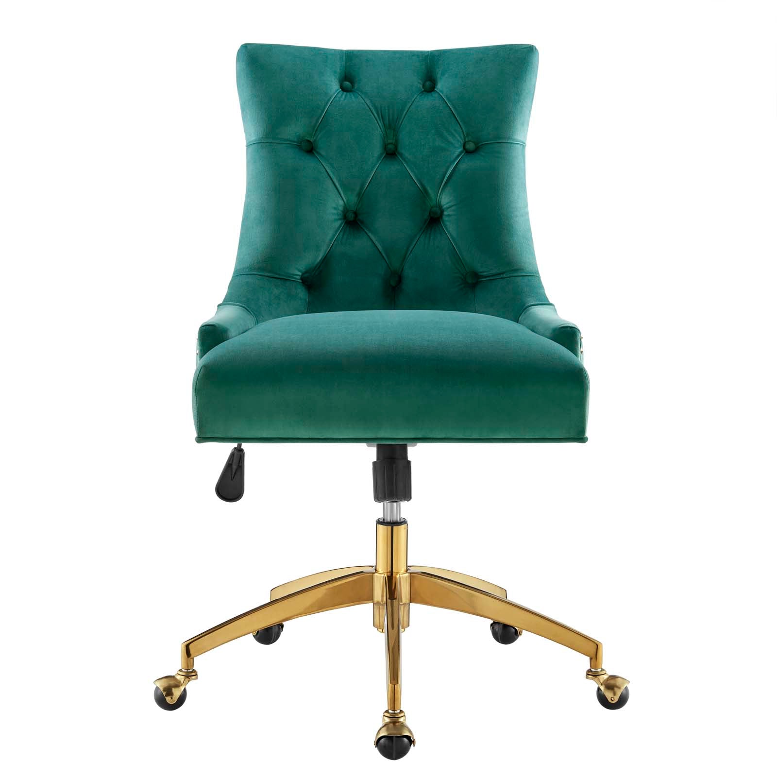 Regent Tufted Performance Velvet Office Chair By HouseBean