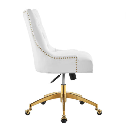 Regent Tufted Performance Velvet Office Chair By HouseBean