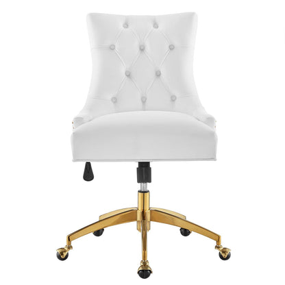 Regent Tufted Performance Velvet Office Chair By HouseBean