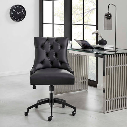 Regent Tufted Vegan Leather Office Chair By HouseBean