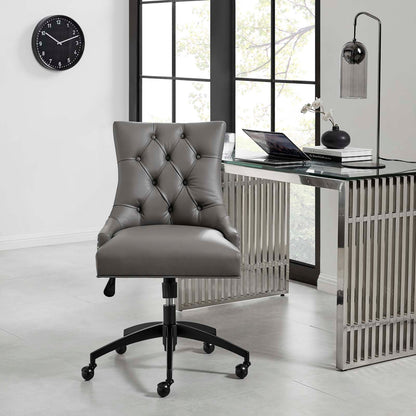 Regent Tufted Vegan Leather Office Chair By HouseBean