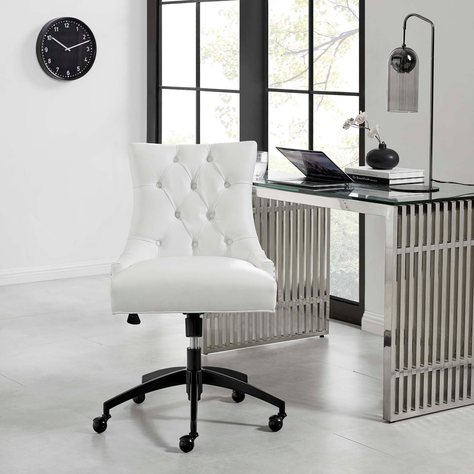 Regent Tufted Vegan Leather Office Chair By HouseBean