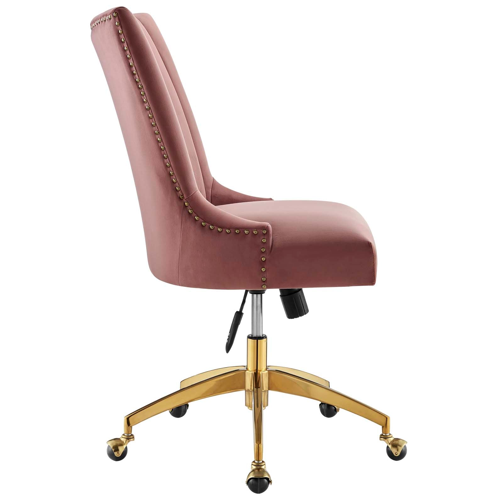 Empower Channel Tufted Performance Velvet Office Chair By HouseBean