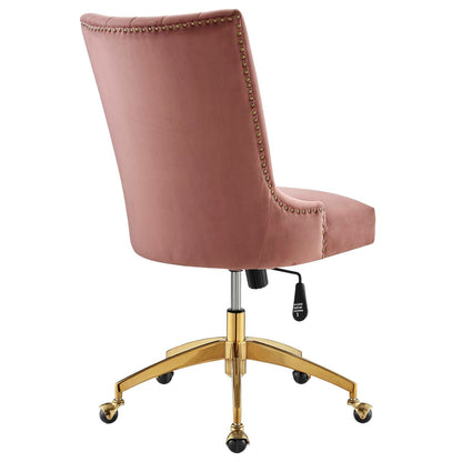 Empower Channel Tufted Performance Velvet Office Chair By HouseBean