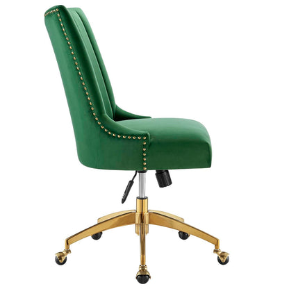 Empower Channel Tufted Performance Velvet Office Chair By HouseBean