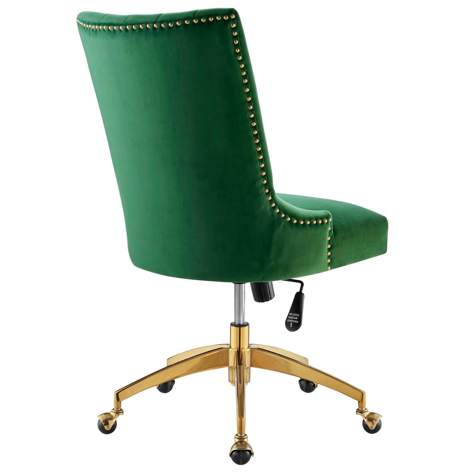 Empower Channel Tufted Performance Velvet Office Chair By HouseBean