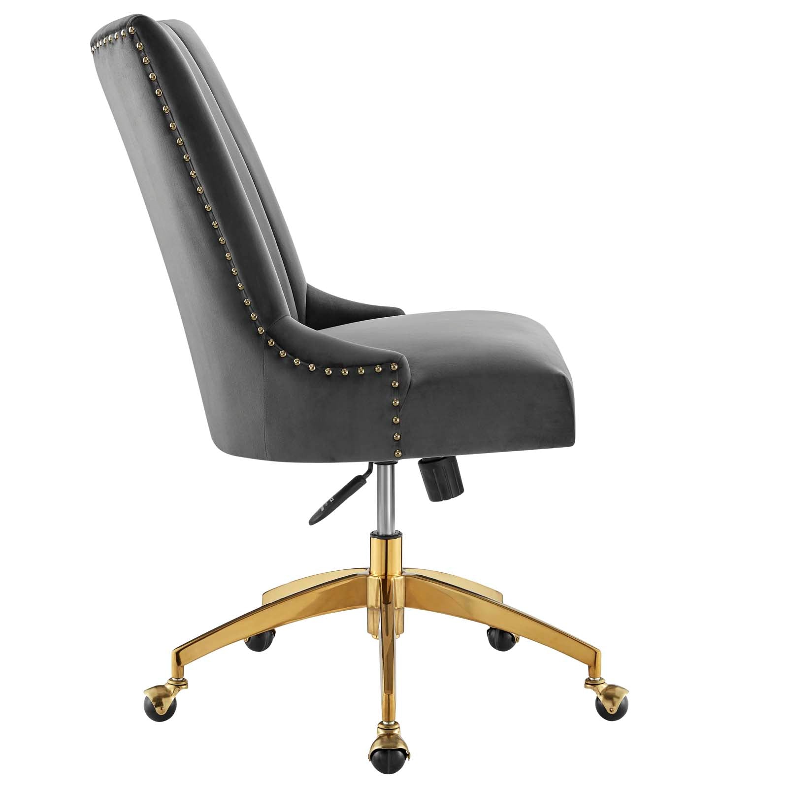 Empower Channel Tufted Performance Velvet Office Chair By HouseBean