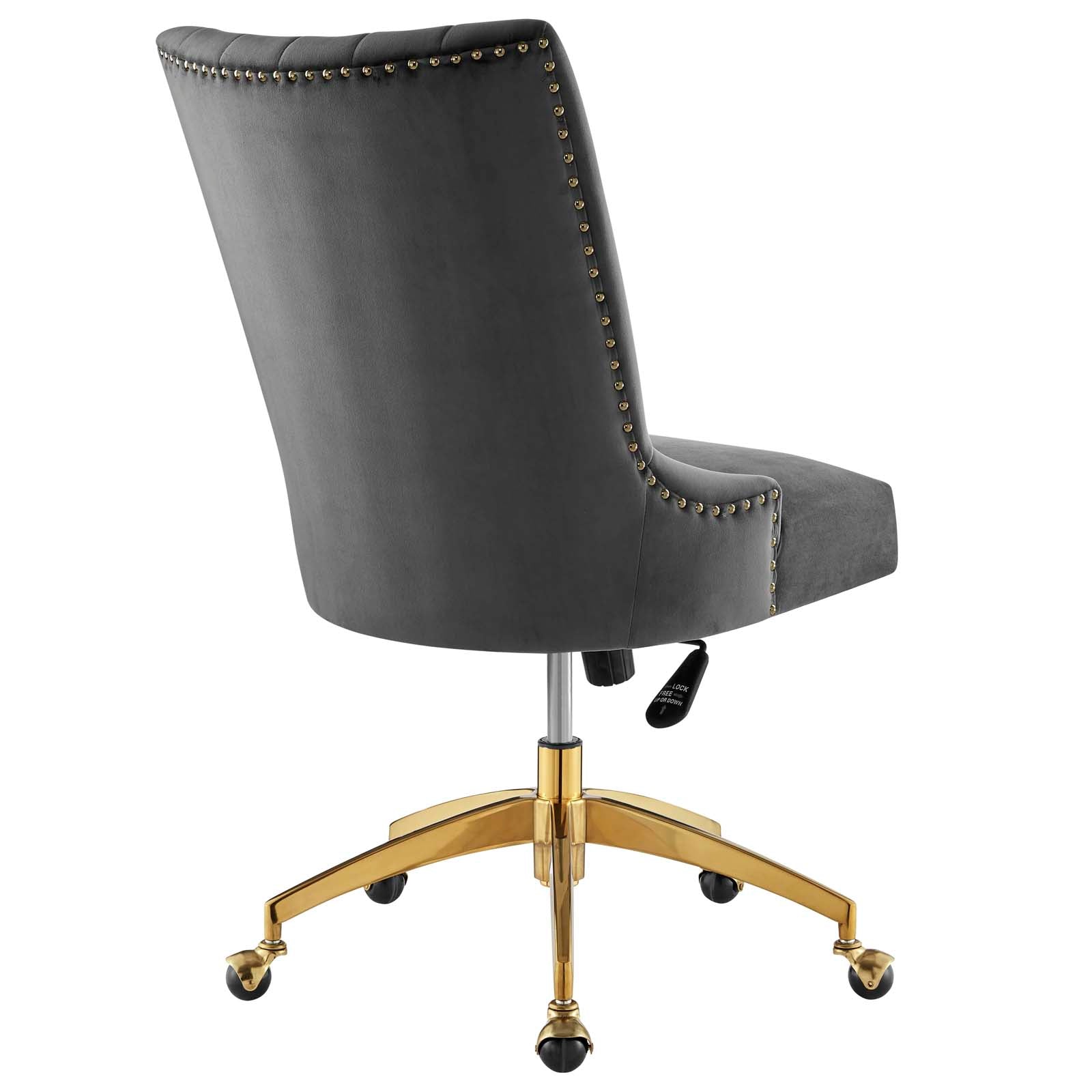 Empower Channel Tufted Performance Velvet Office Chair By HouseBean