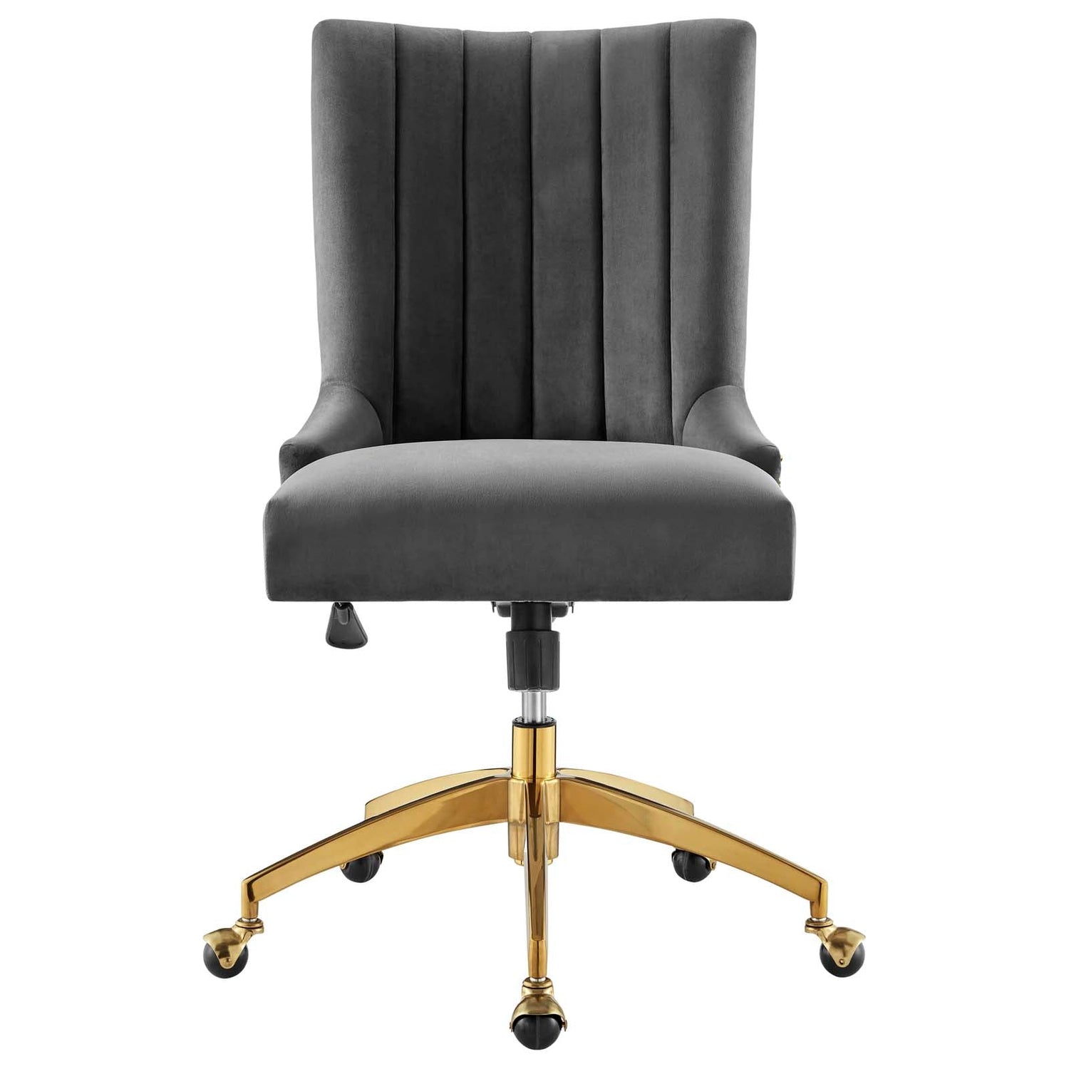 Empower Channel Tufted Performance Velvet Office Chair By HouseBean