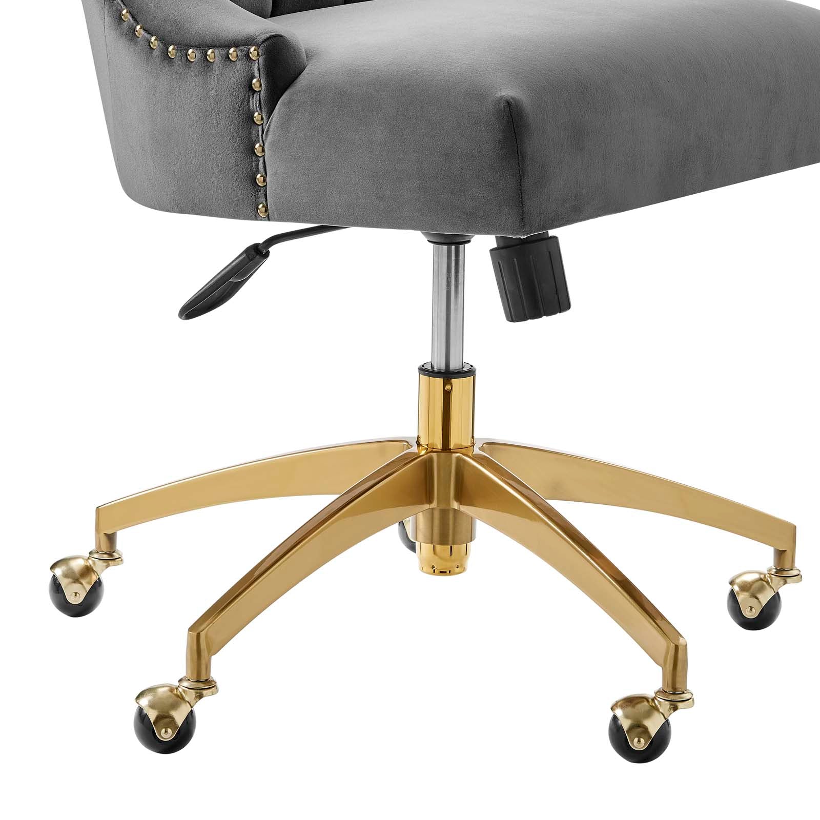 Empower Channel Tufted Performance Velvet Office Chair By HouseBean