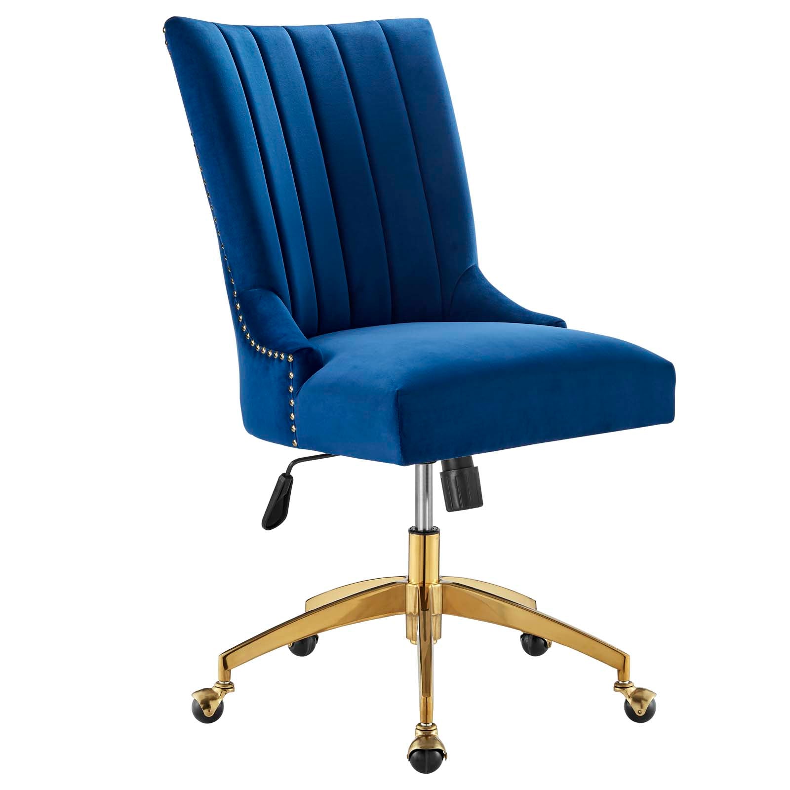 Empower Channel Tufted Performance Velvet Office Chair By HouseBean