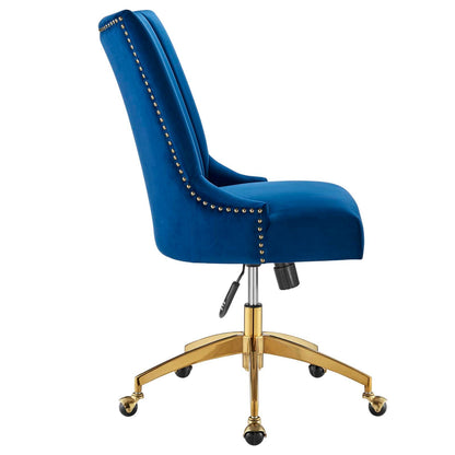 Empower Channel Tufted Performance Velvet Office Chair By HouseBean