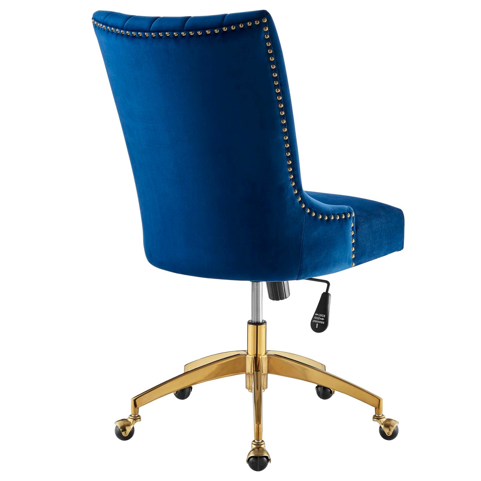 Empower Channel Tufted Performance Velvet Office Chair By HouseBean