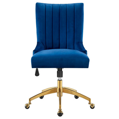 Empower Channel Tufted Performance Velvet Office Chair By HouseBean