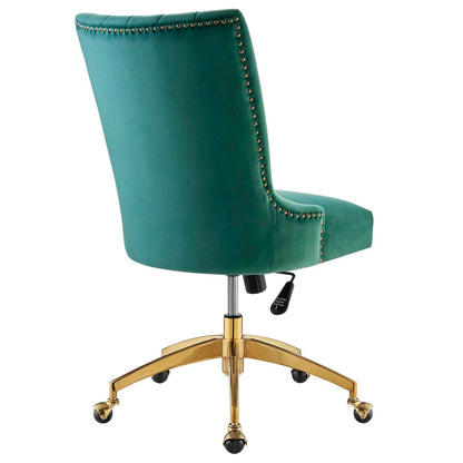 Empower Channel Tufted Performance Velvet Office Chair By HouseBean