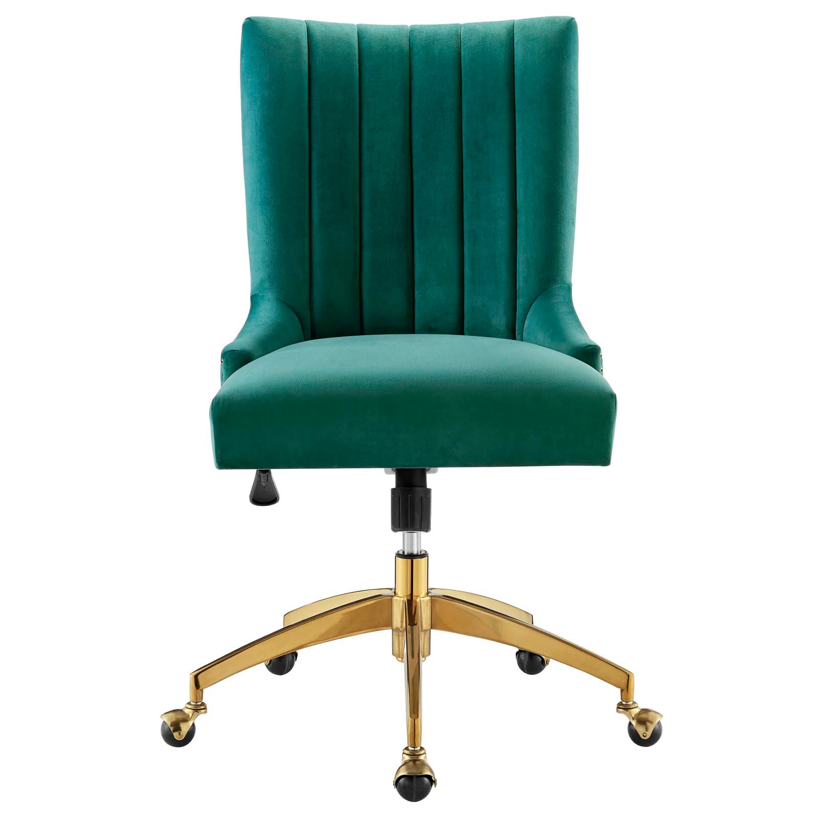 Empower Channel Tufted Performance Velvet Office Chair By HouseBean