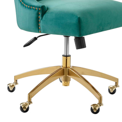 Empower Channel Tufted Performance Velvet Office Chair By HouseBean