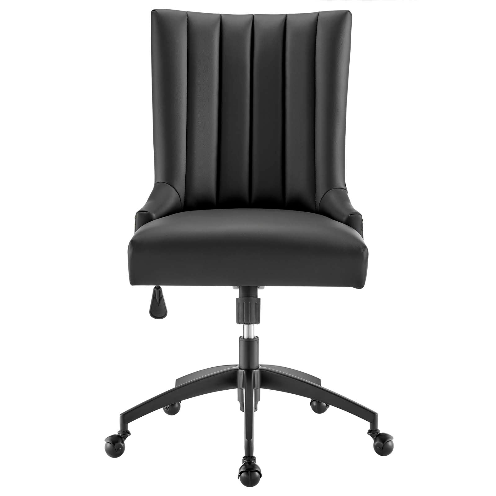 Empower Channel Tufted Vegan Leather Office Chair By HouseBean