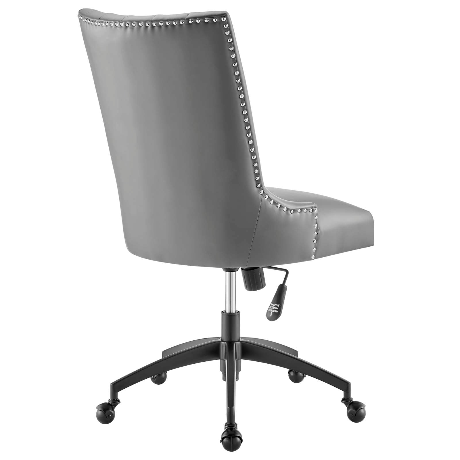 Empower Channel Tufted Vegan Leather Office Chair By HouseBean