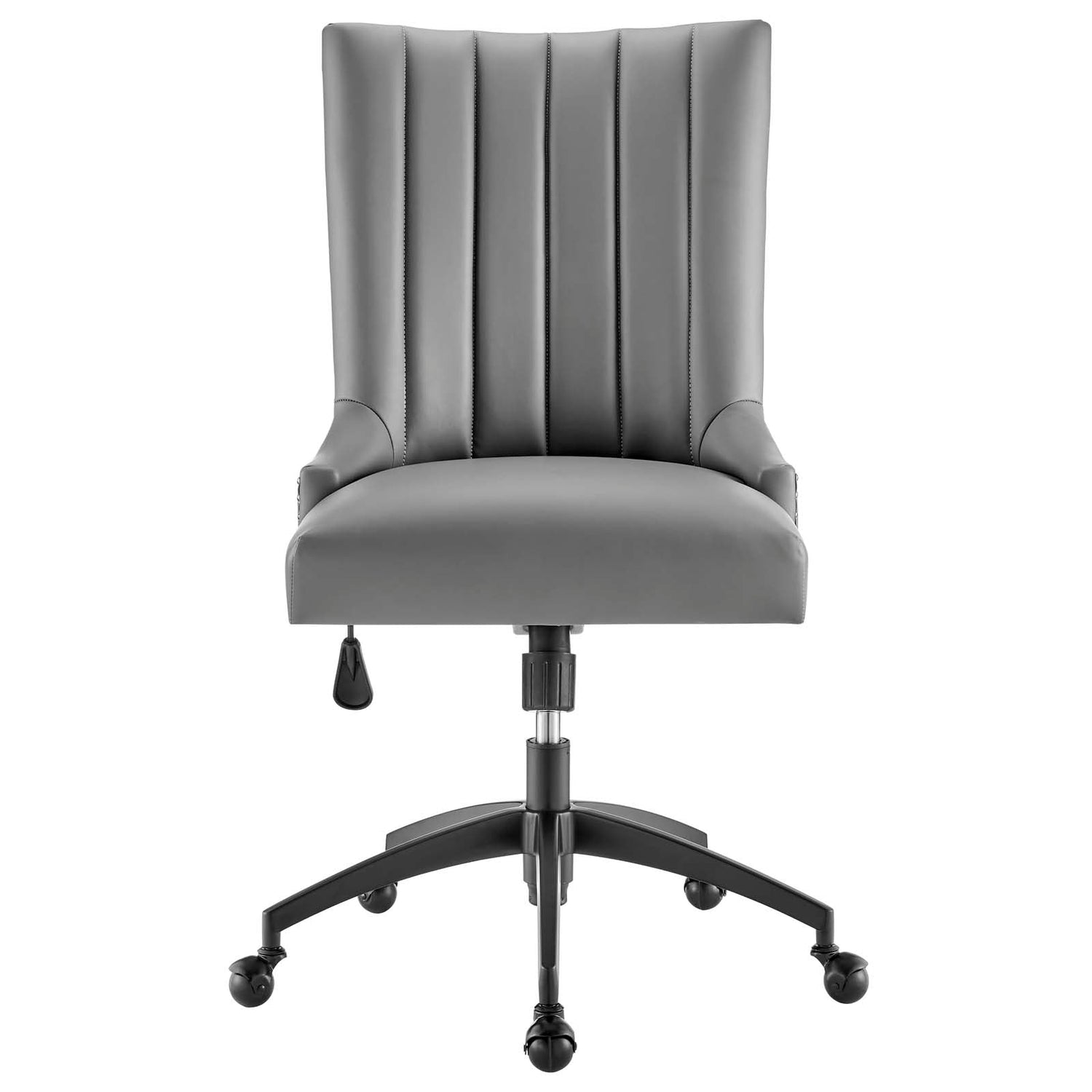 Empower Channel Tufted Vegan Leather Office Chair By HouseBean