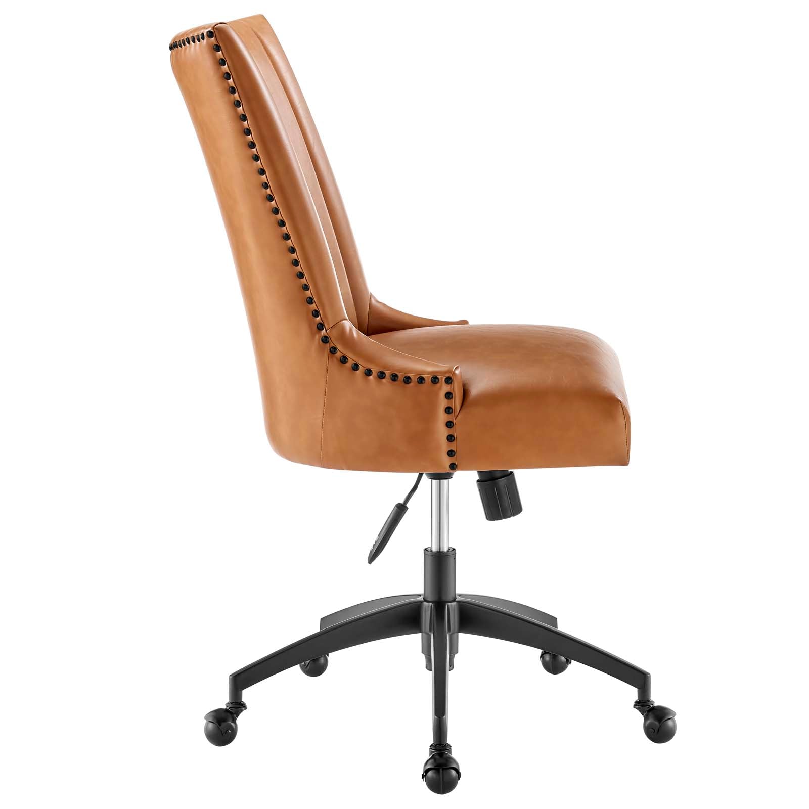 Empower Channel Tufted Vegan Leather Office Chair By HouseBean