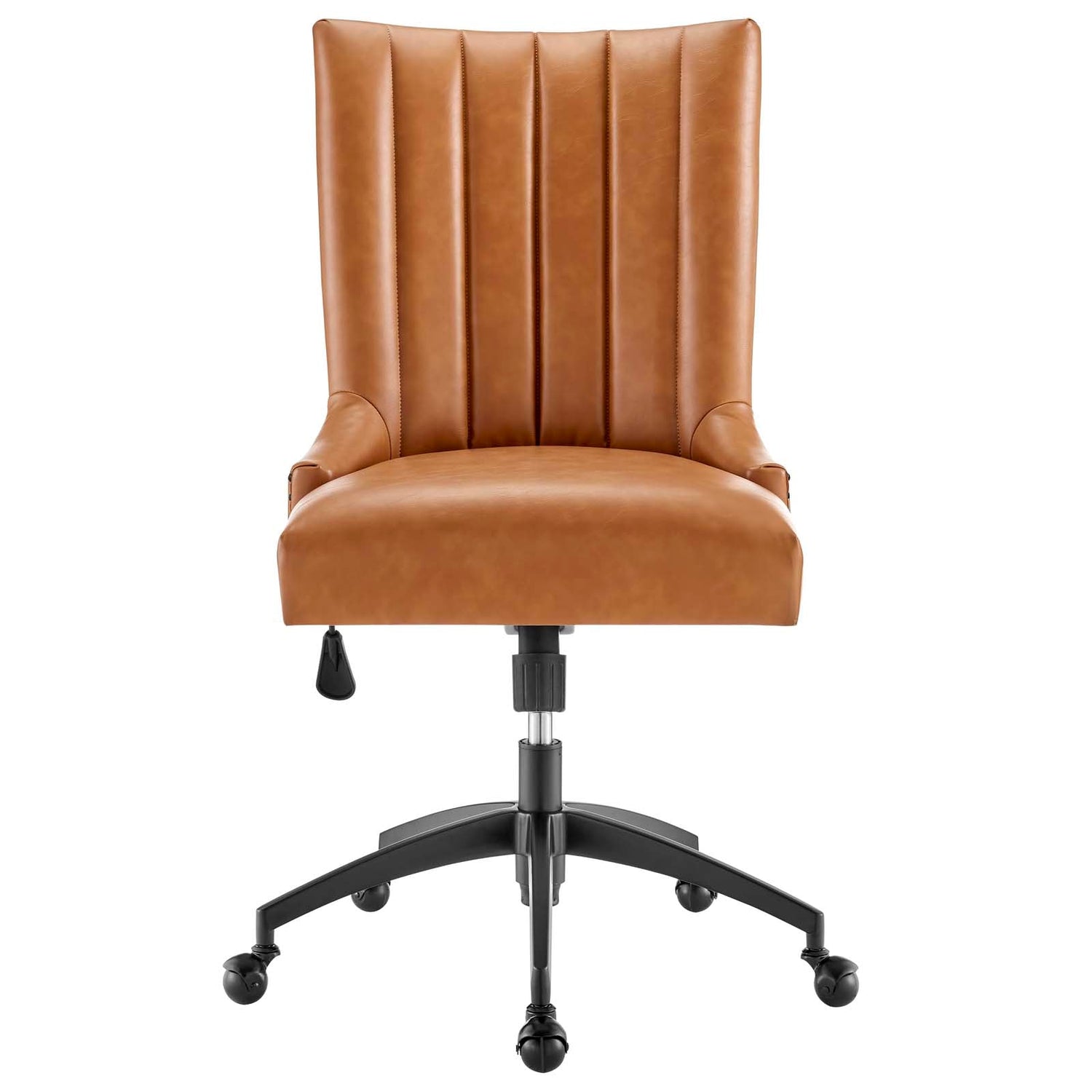 Empower Channel Tufted Vegan Leather Office Chair By HouseBean