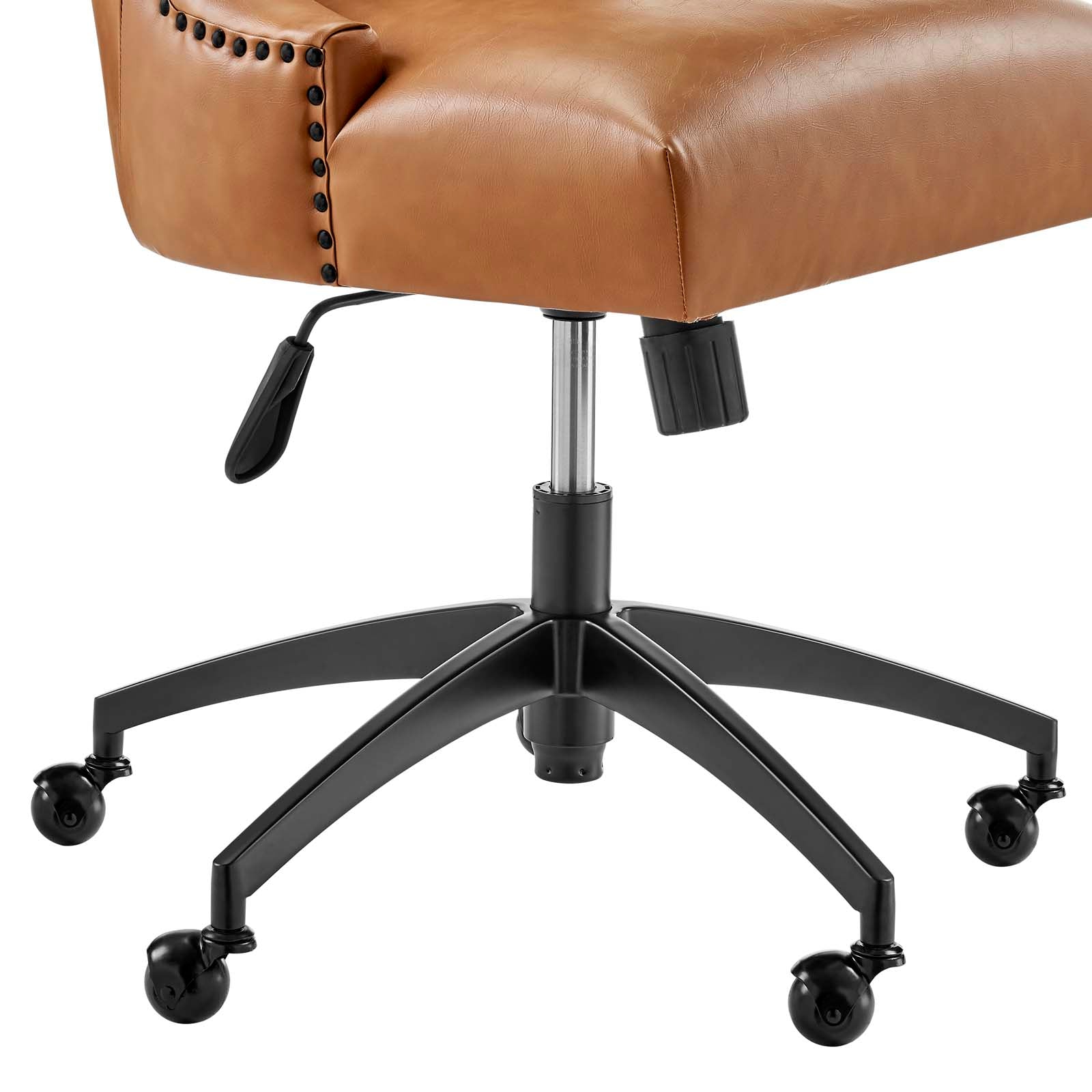 Empower Channel Tufted Vegan Leather Office Chair By HouseBean