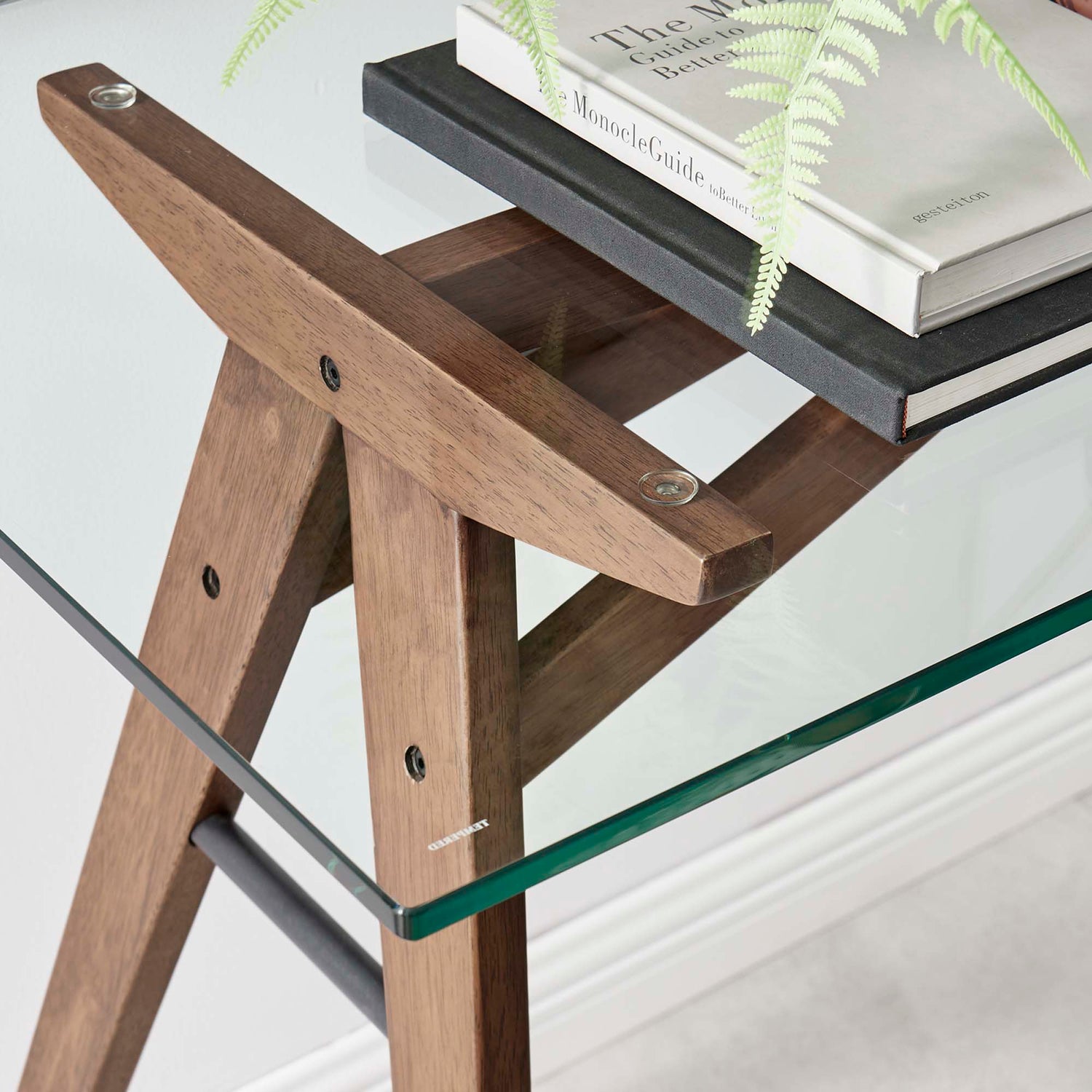 Steadfast Glass Top Office Desk by Modway