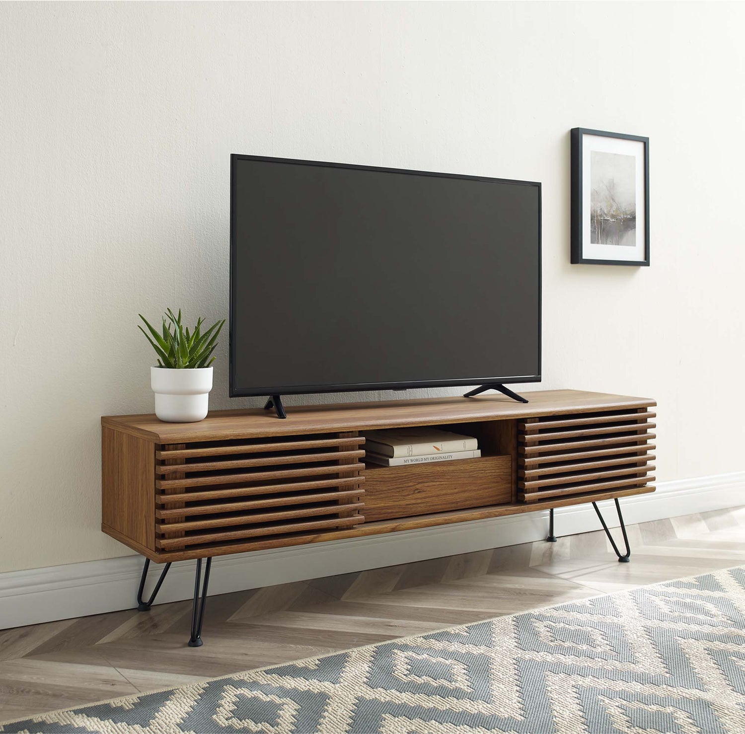 Render 59&quot; Media Console TV Stand by Modway