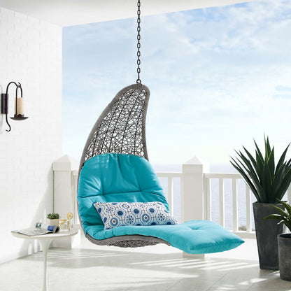 Landscape Outdoor Patio Hanging Chaise Lounge Swing Chair By HouseBean