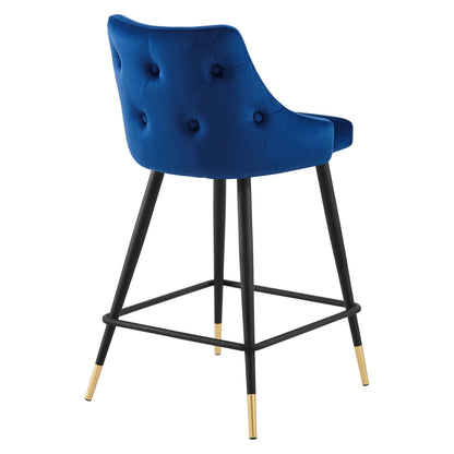 Adorn Performance Velvet Counter Stool Set of 2 by Modway