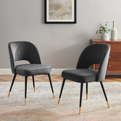 Rouse Performance Velvet Dining Side Chairs - Set of 2 by Modway