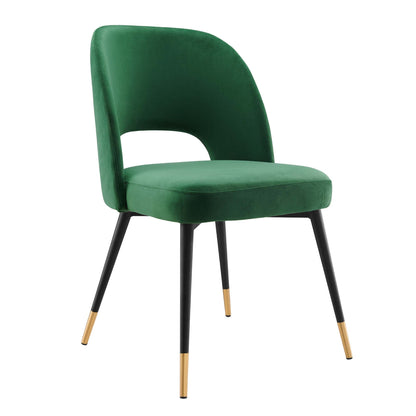 Rouse Performance Velvet Dining Side Chairs - Set of 2 by Modway