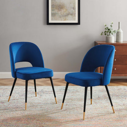 Rouse Performance Velvet Dining Side Chairs - Set of 2 by Modway