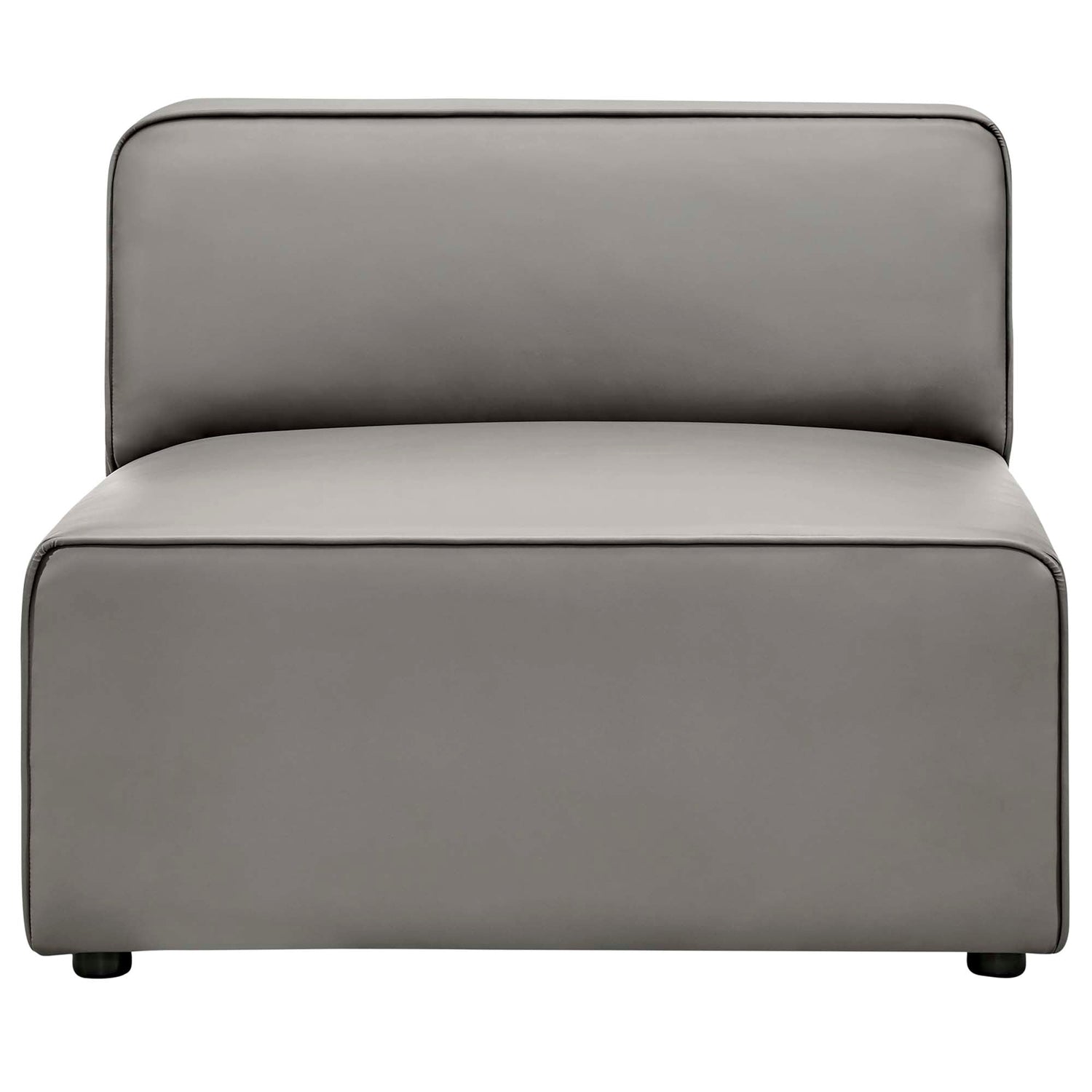 Mingle Vegan Leather Armless Chair by Modway