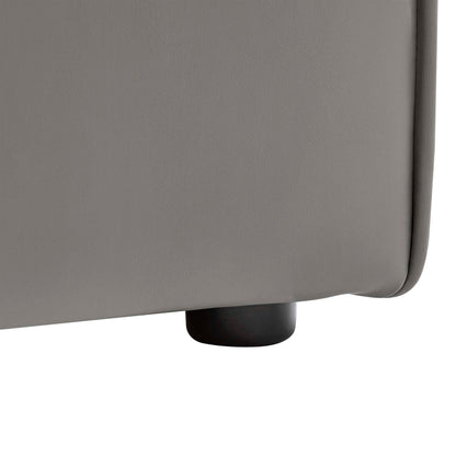 Mingle Vegan Leather Armless Chair by Modway