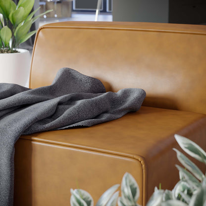 Mingle Vegan Leather Armless Chair by Modway