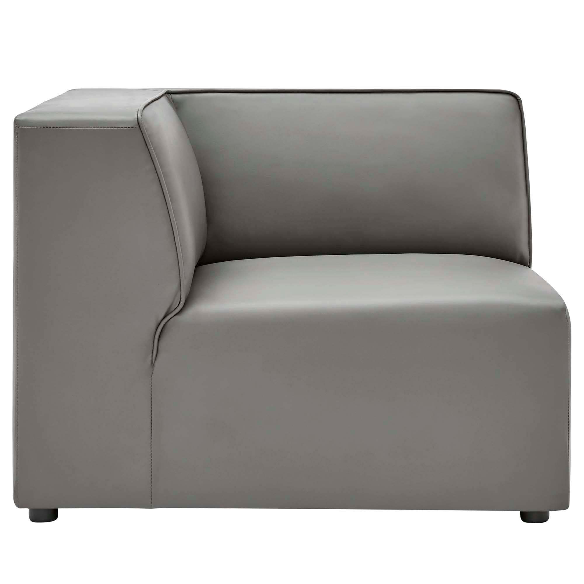 Mingle Vegan Leather Corner Chair by Modway