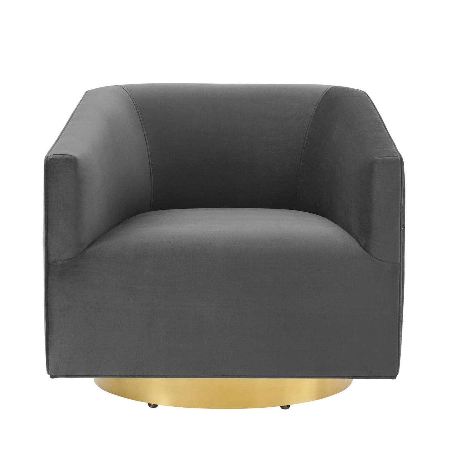 Twist Accent Lounge Performance Velvet Swivel Chair By HouseBean