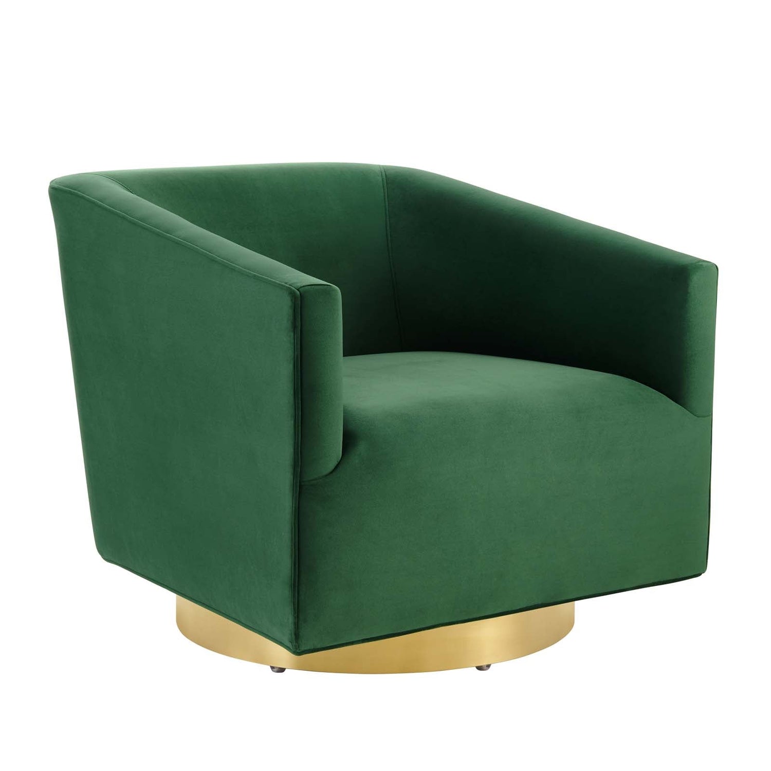 Twist Accent Lounge Performance Velvet Swivel Chair By HouseBean