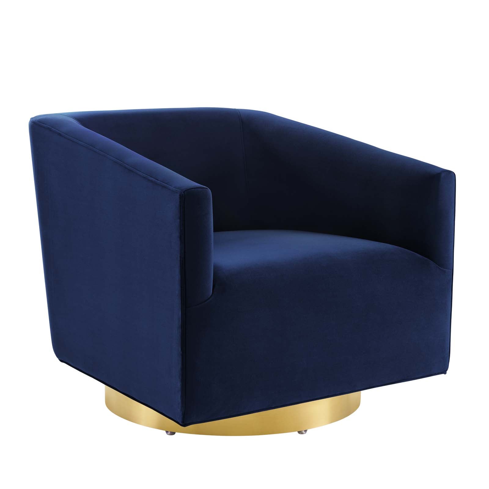 Twist Accent Lounge Performance Velvet Swivel Chair By HouseBean