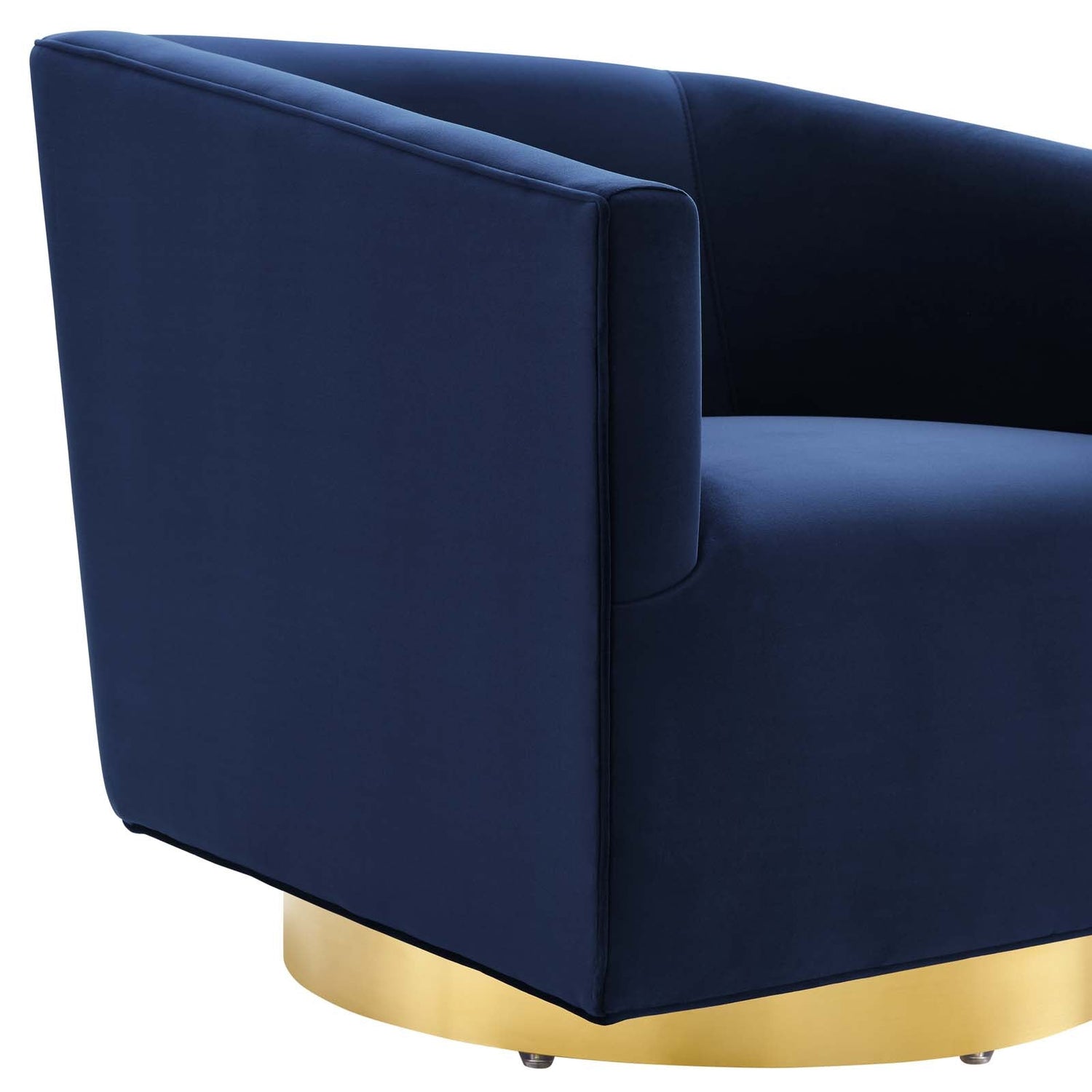 Twist Accent Lounge Performance Velvet Swivel Chair By HouseBean