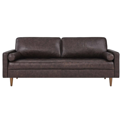 Valour 81&quot; Leather Sofa by Modway