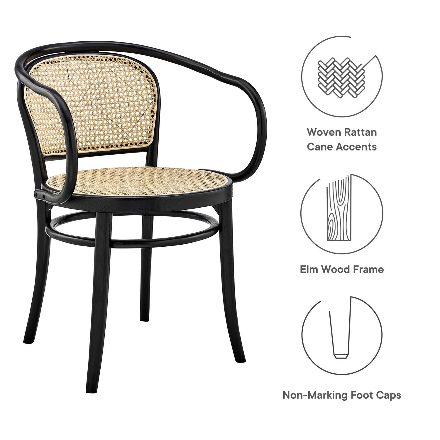 Oliana Wood Dining Armchair By HouseBean