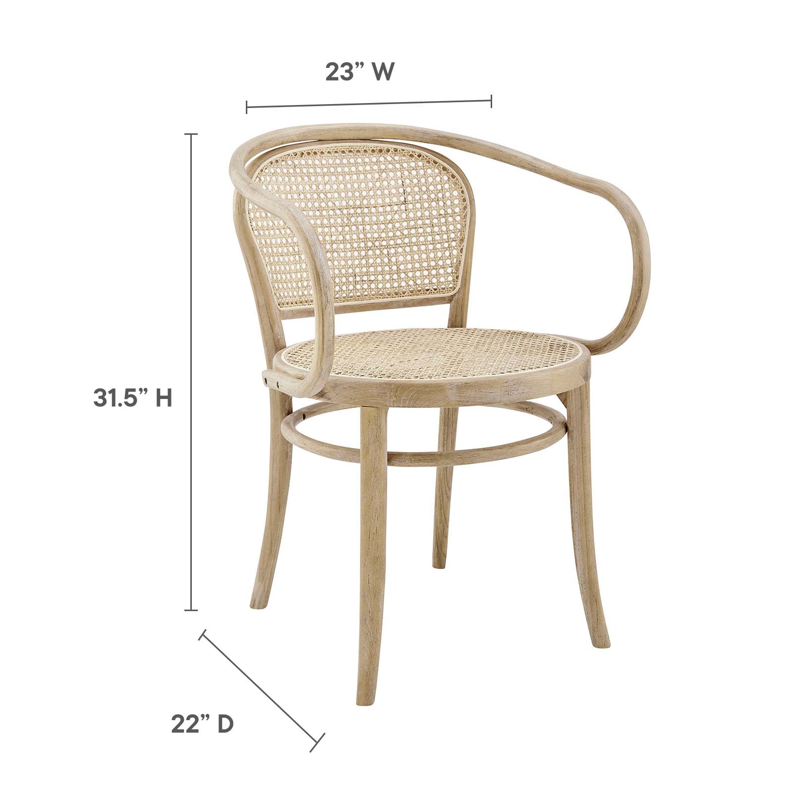 Oliana Wood Dining Armchair By HouseBean