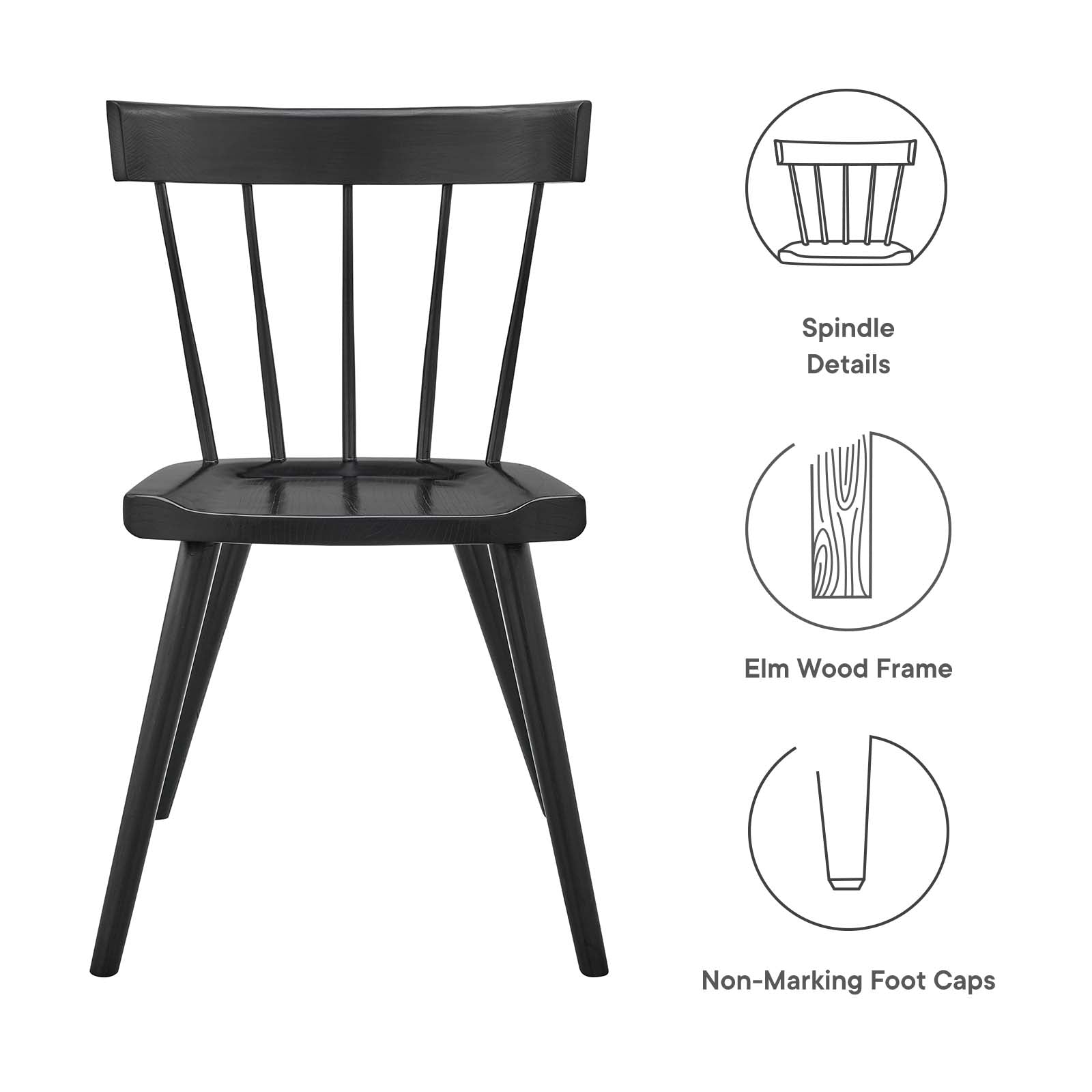 Sutter Wood Dining Side Chair By HouseBean